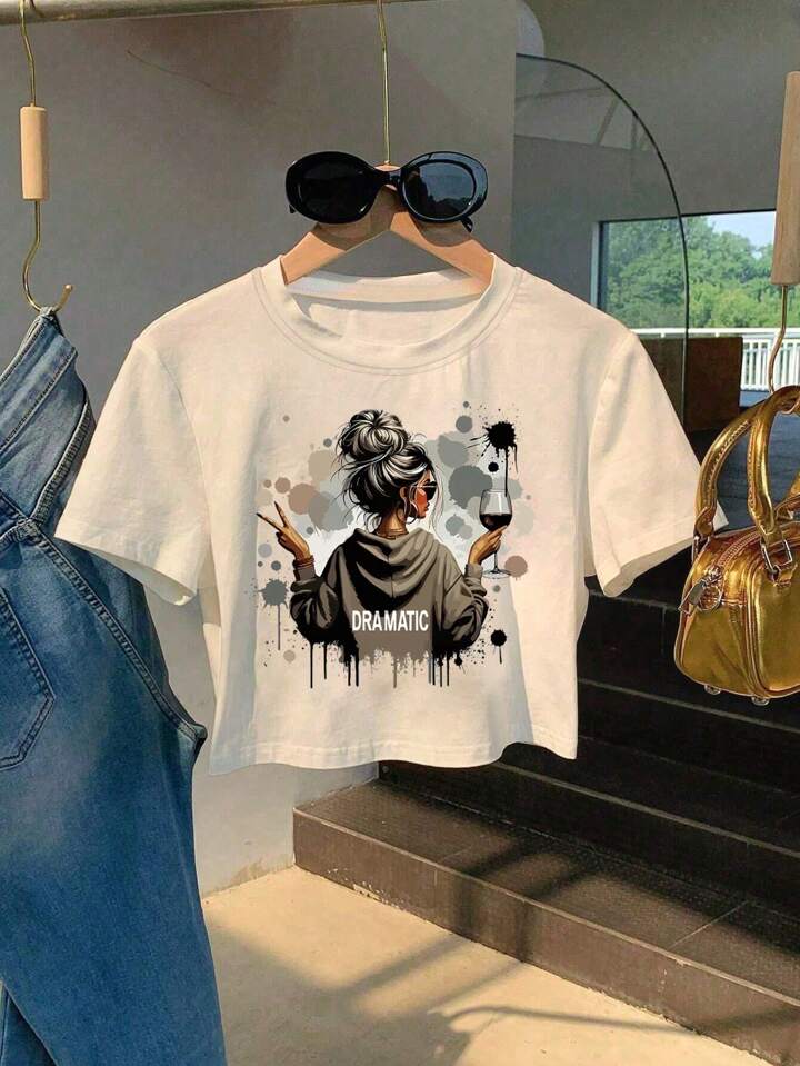 CAMISETA CORTA MUJER -  DRAMÁTIC