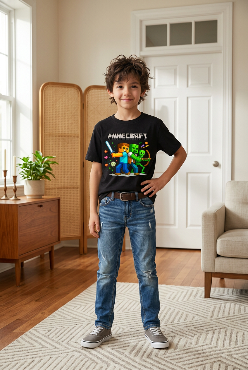 CAMISETA MANGA CORTA - MINECRAFT