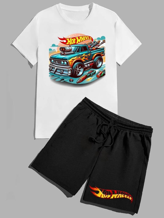 CONJUNTO CAMISETA+PANTALONETA HOTWHEELS