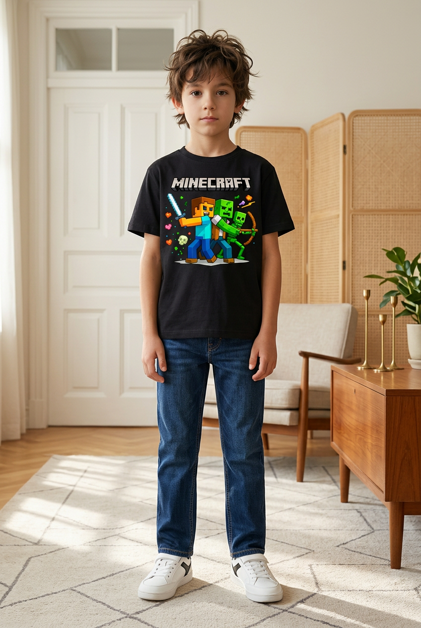 CAMISETA MANGA CORTA - MINECRAFT