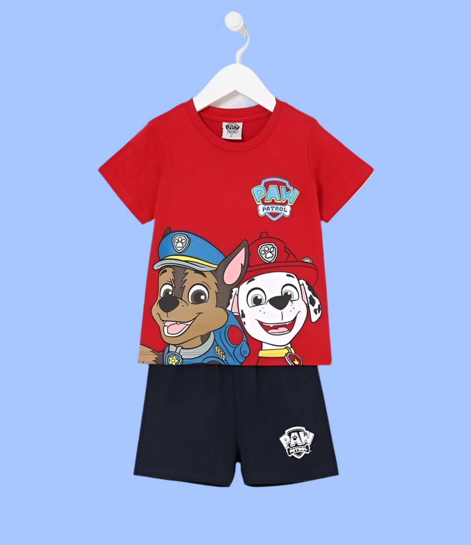 CONJUNTO CAMISETA+PANTALONETA PAW PATROL
