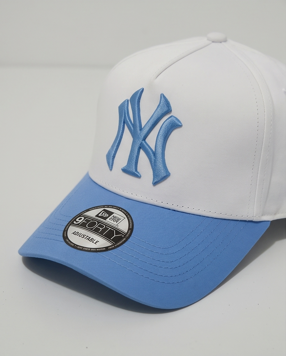 Gorra New Era 9Forty NY Yankees Blanca Visera Azul