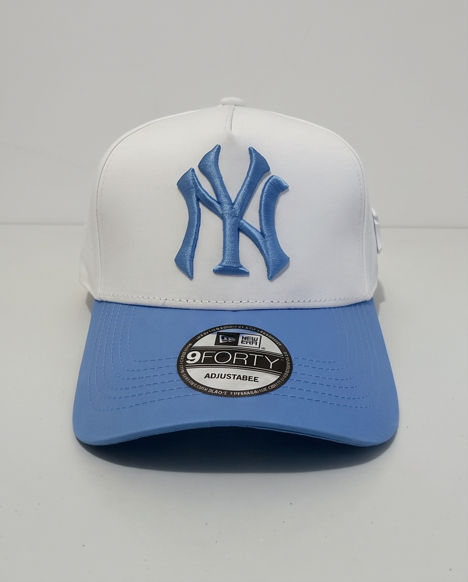 Gorra New Era 9Forty NY Yankees Blanca Visera Azul