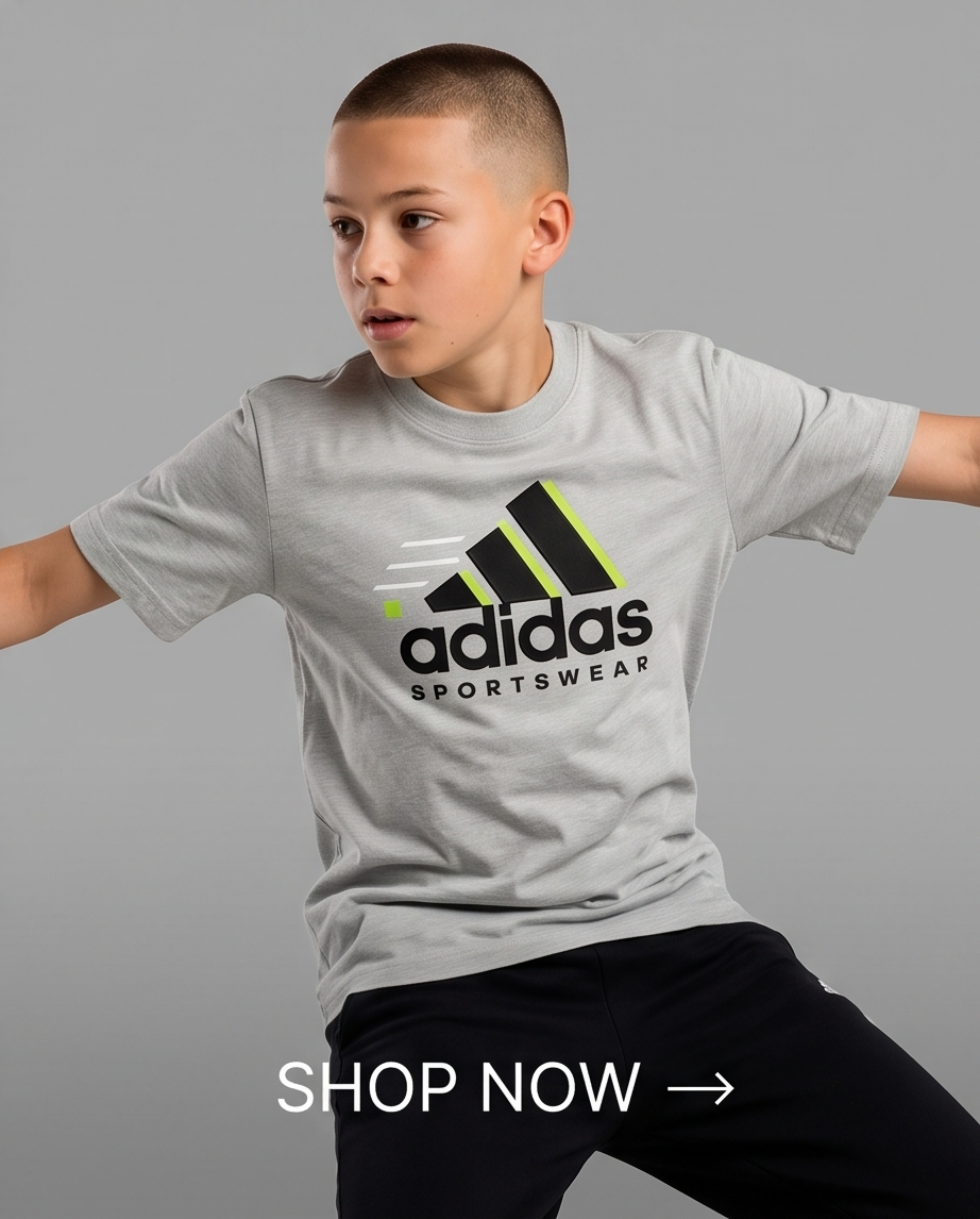 Camiseta Adidas Sportswear Logo Oversize Niños Verde Seco - Acción