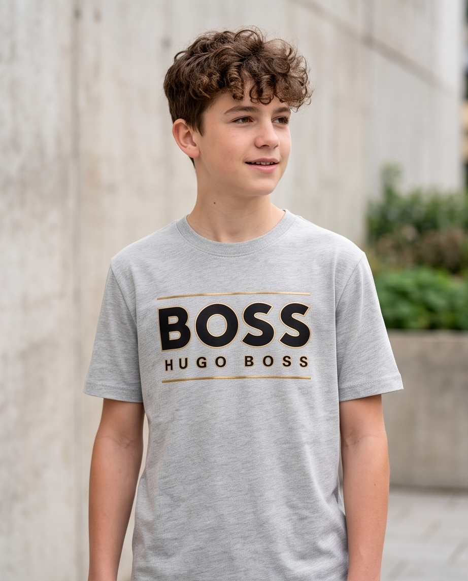 Camiseta Hugo Boss Oversize Niños Verde Seco - Vista 1