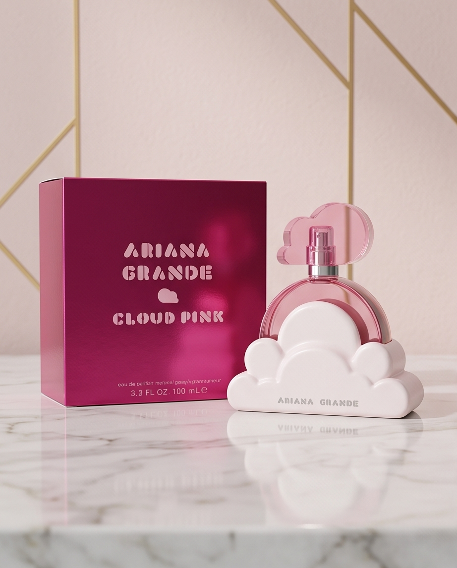 Ariana Grande Cloud Pink Eau de Parfum 100ml - frasco y empaque