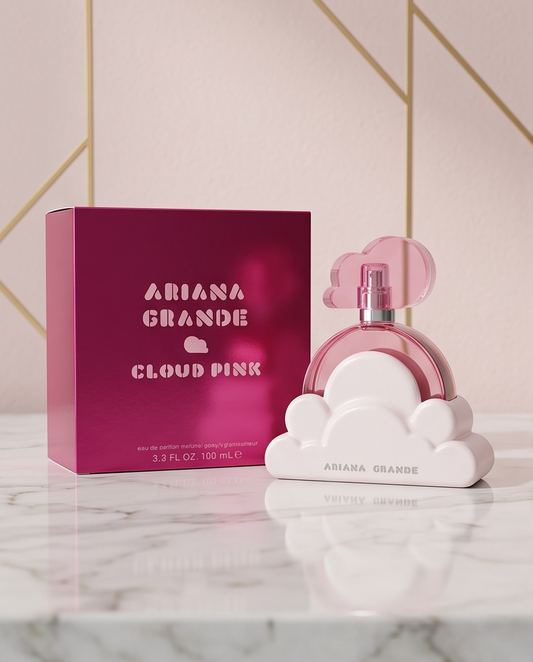 Ariana Grande Cloud Pink Eau de Parfum 100ml - frasco y empaque