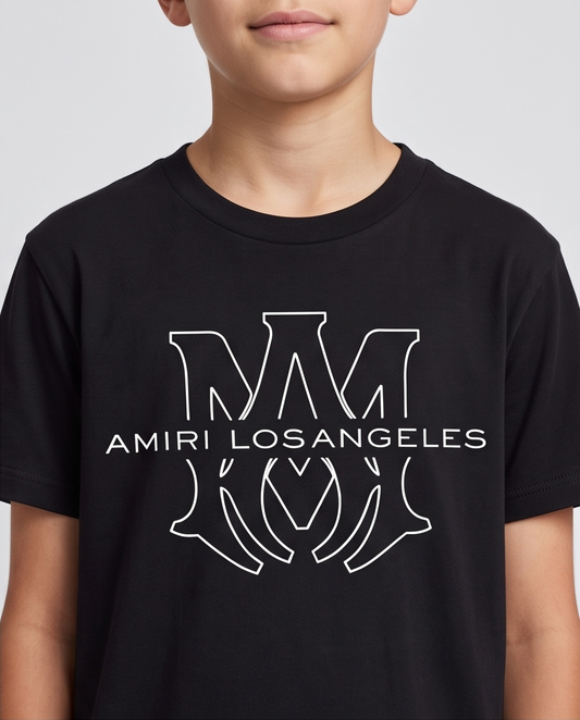 Camiseta Amiri MA Monogram Los Angeles - detalle estampado close-up