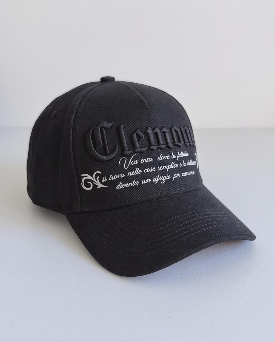 Gorra Clemont Black Poema vista frontal