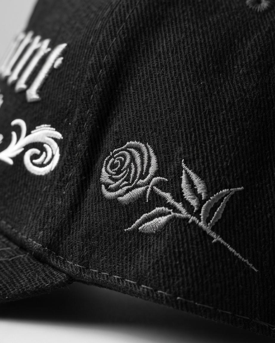 Gorra Clemont Black Poema interior visa roja