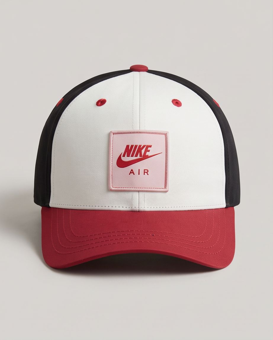 Gorra Nike Air Tricolor vista frontal parche bordado