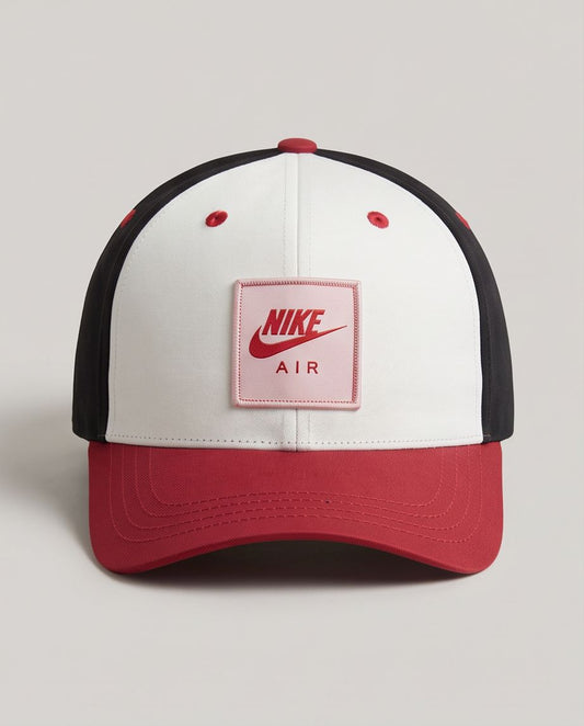 Gorra Nike Air Tricolor vista frontal parche bordado