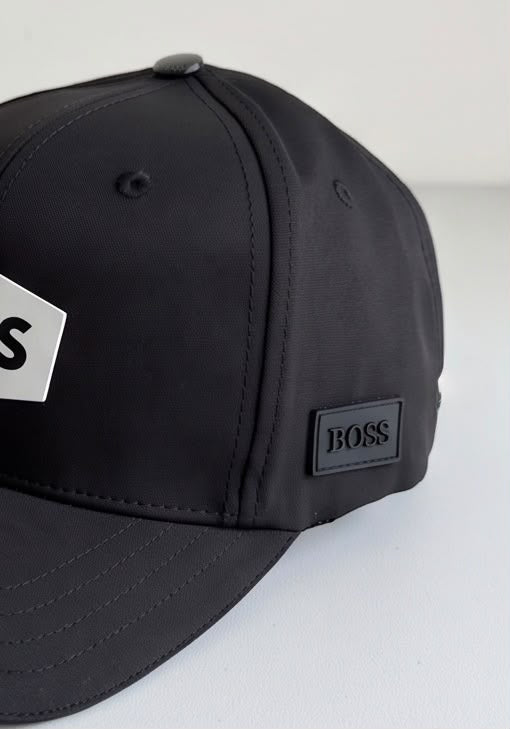 Gorra Hugo Boss Negra - Lateral parche goma