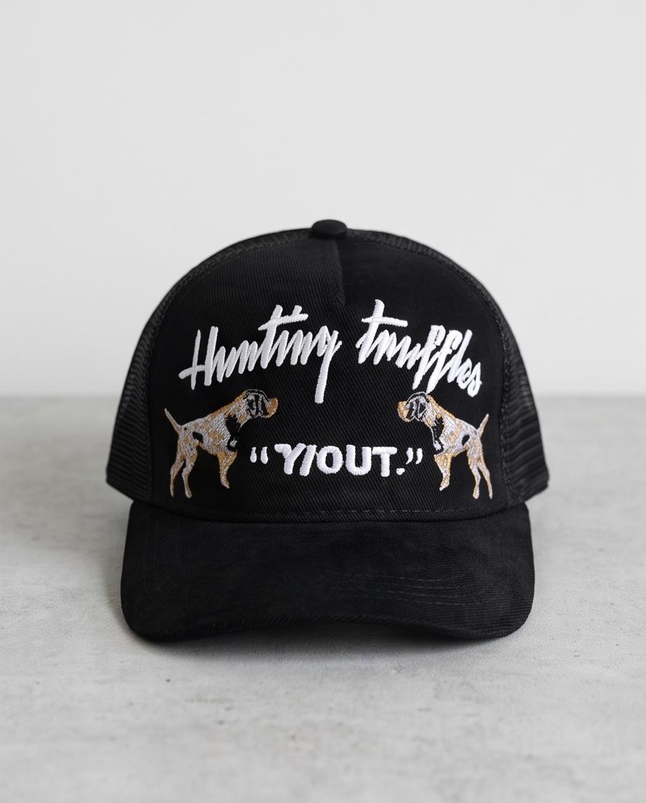 Gorra Y/OUT Hunting Truffles Negra - Frente