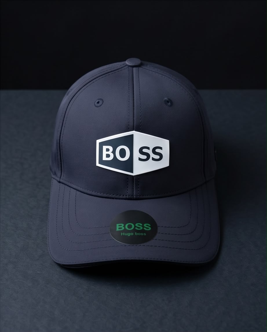 Gorra Hugo Boss Azul Marino - Frente parche hexagonal