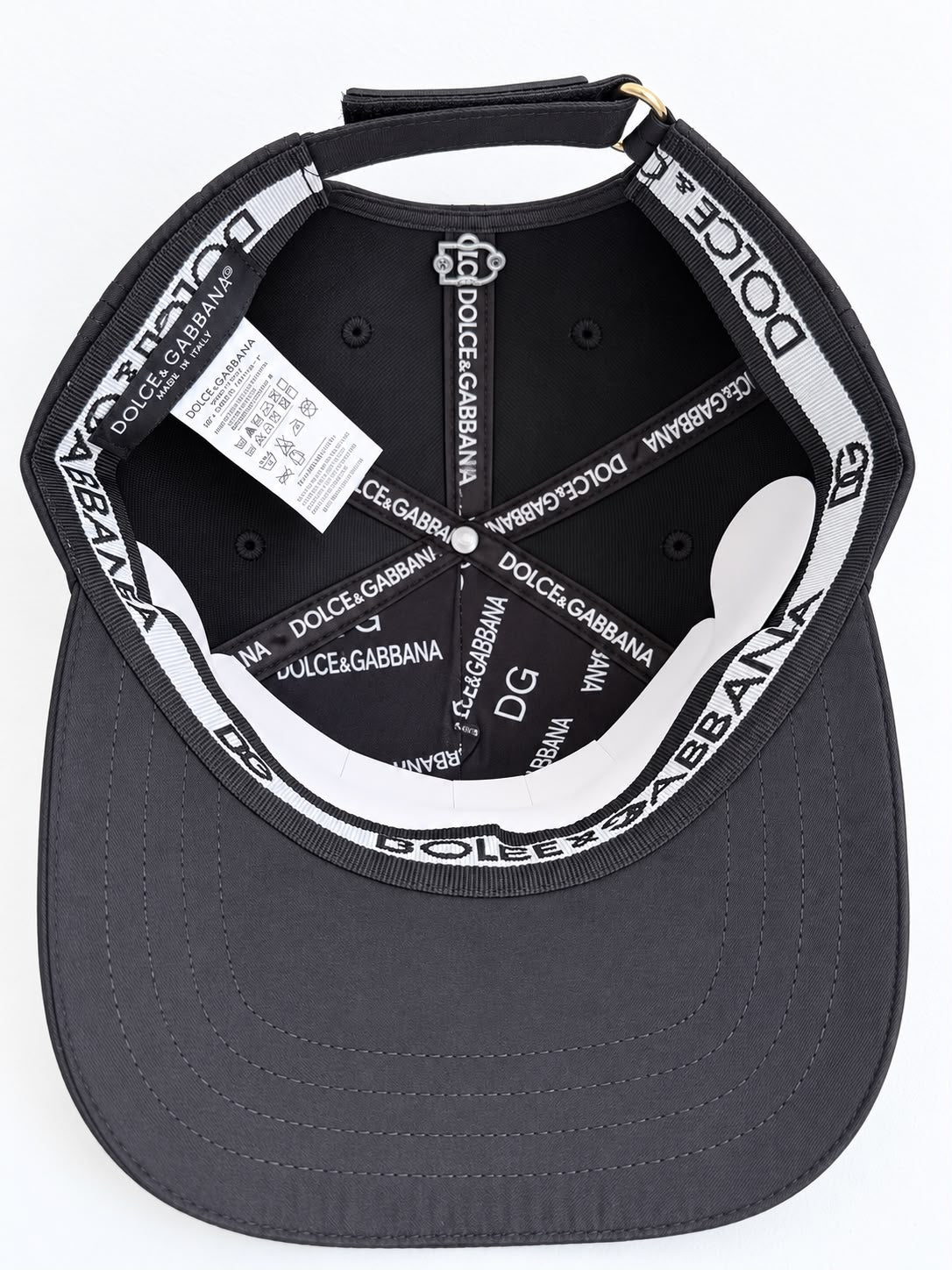 Gorra D&G Negra - Interior full-print