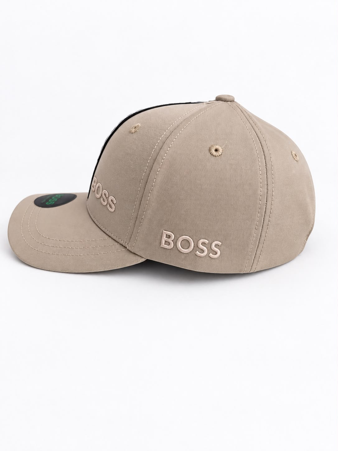 Gorra Hugo Boss Beige - Trasera cierre metálico BOSS
