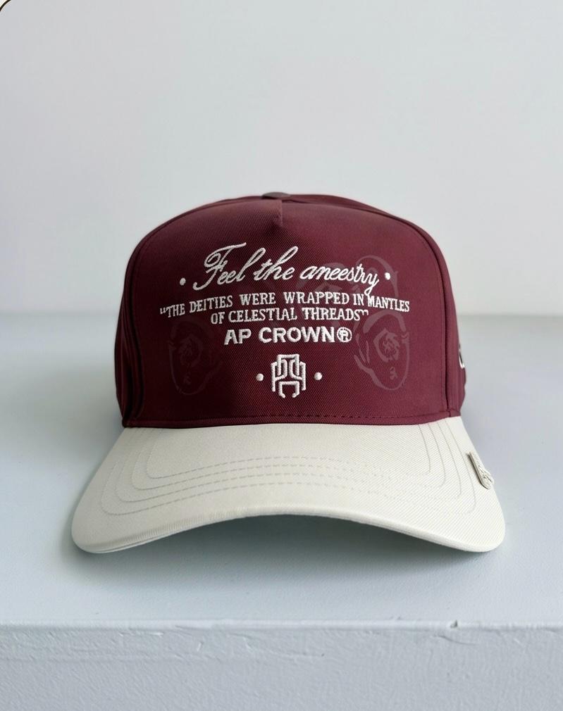 Gorra AP Crown - Detalle bordado Feel the Ancestry y monograma AP