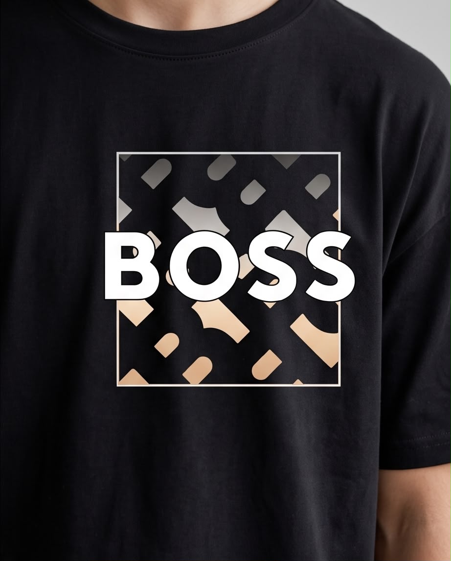 Camiseta Hugo Boss Niños BOSS Monogram Box Negro - Lifestyle interior cerámicas editorial