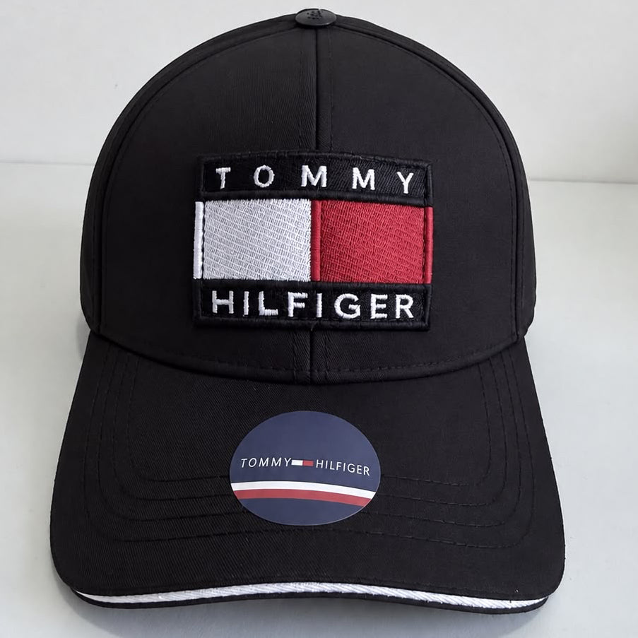 Gorra Tommy Hilfiger negra vista frontal