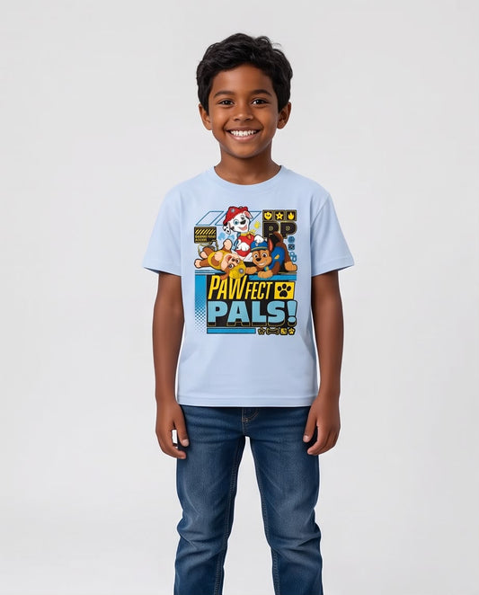 Camiseta Niño Paw Patrol Pawfect Pals Azul Cielo Semi Oversize