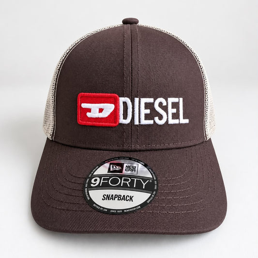 INFANTIL Gorra Diesel Café con Malla Blanca
