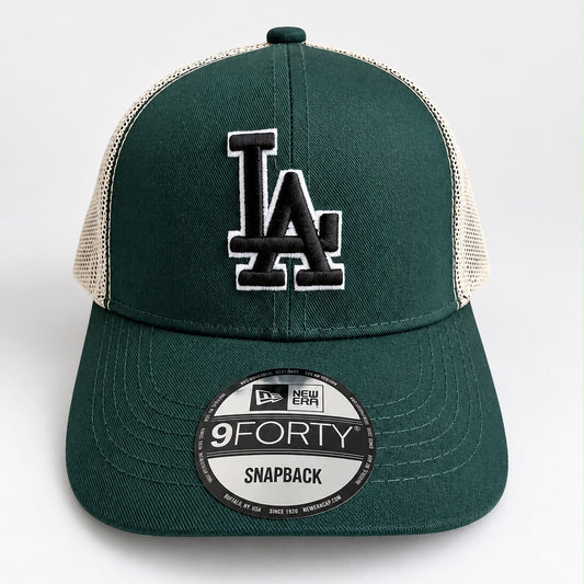 INFANTIL Gorra LA Verde con Malla Blanca