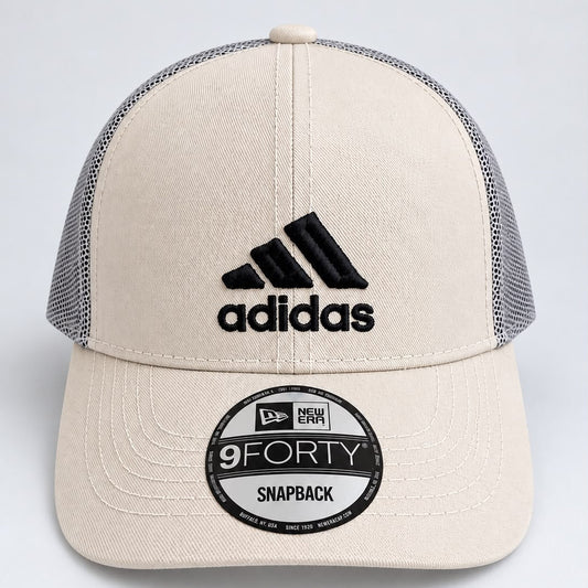 INFANTIL Gorra Adidas Beige con Malla Gris
