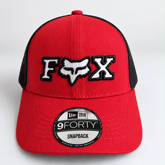INFANTIL Gorra Fox Roja con Malla Negra