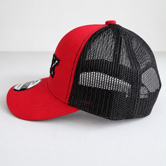 INFANTIL Gorra Fox Roja con Malla Negra